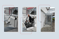 Lucerne restaurant accessible with an inclined platform lift